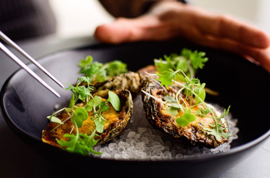 Chargrilled Oysters with Compound Butter and Romano Cheese ...